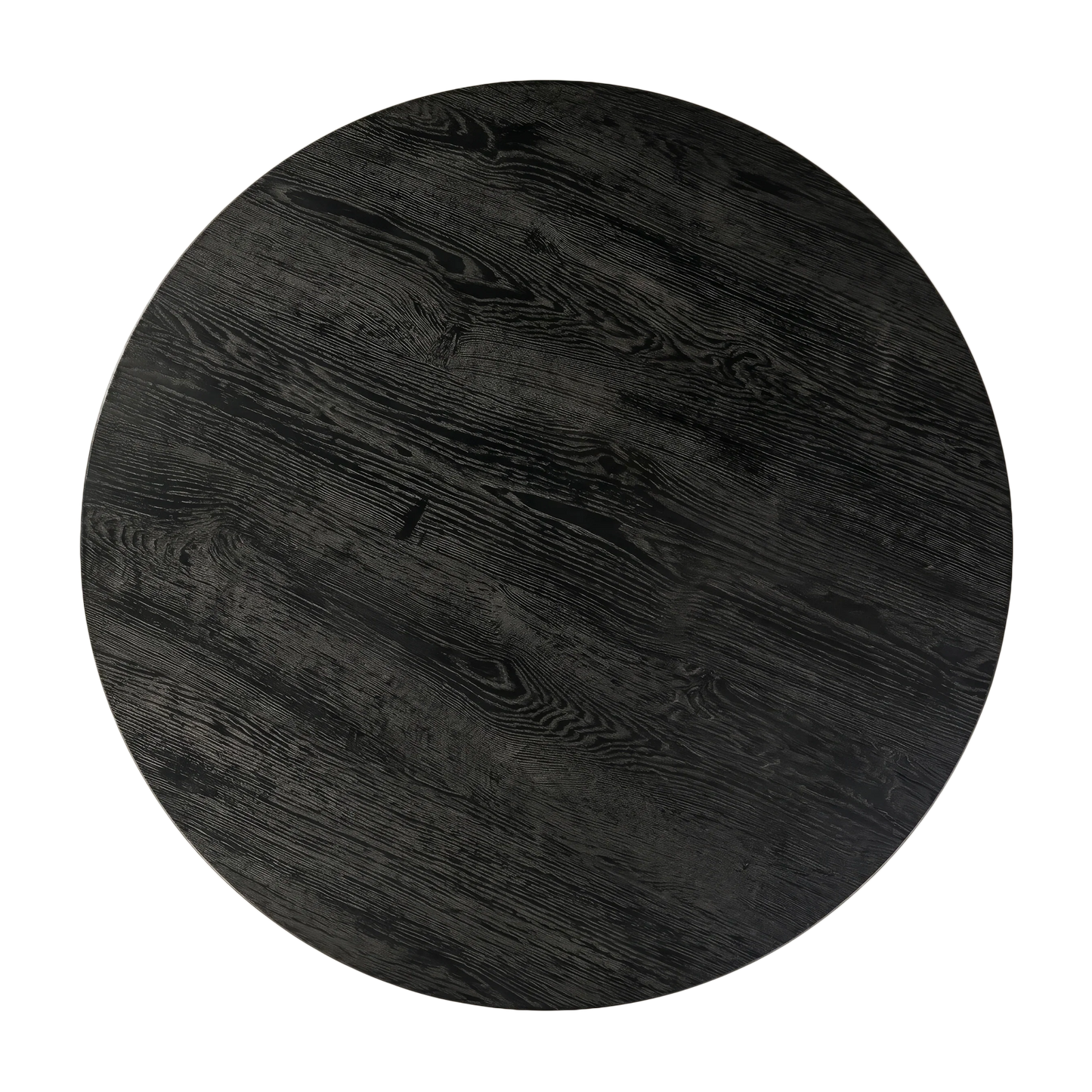 Curtis Round Dining Table black wood 59" top