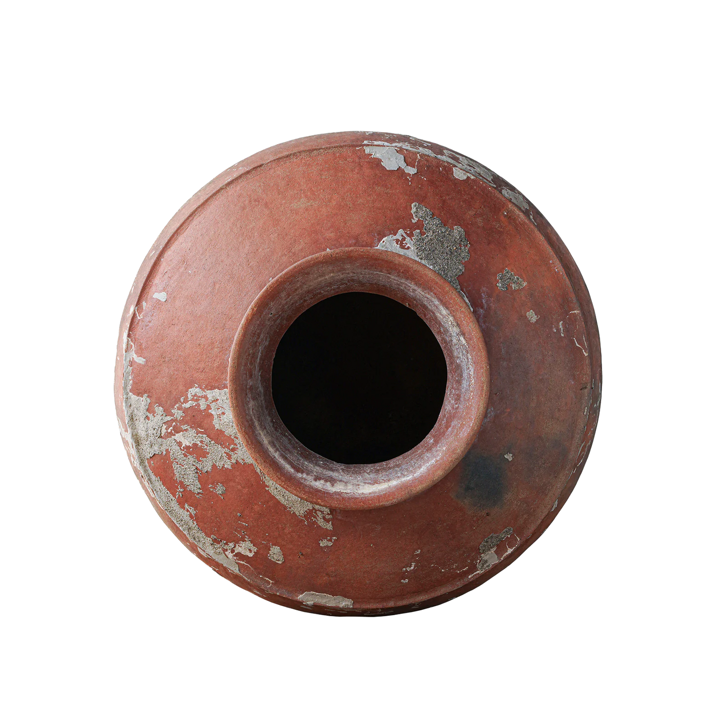 Large Red Clay Water Pot rolled rim
