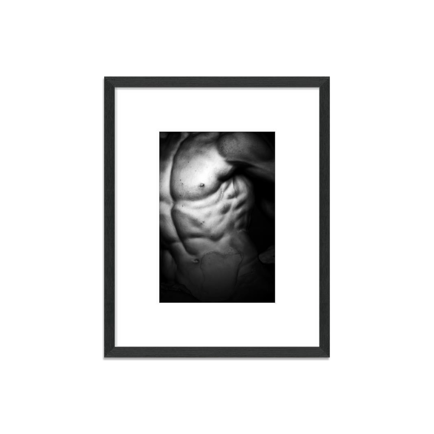 Male Form 2 Photography in Black Wood Frame