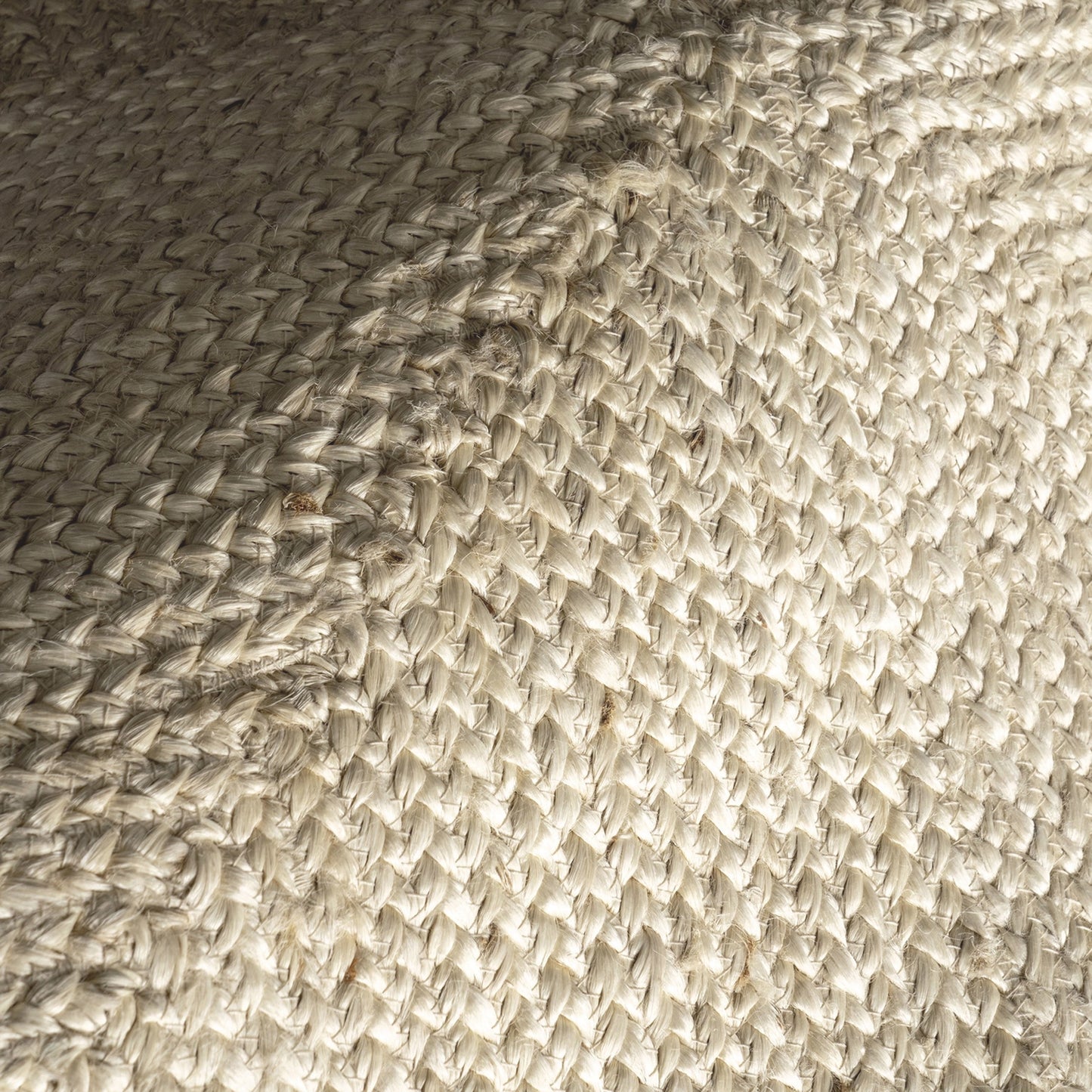 Palm Beach Tiled Sand Jute Rug detail braid