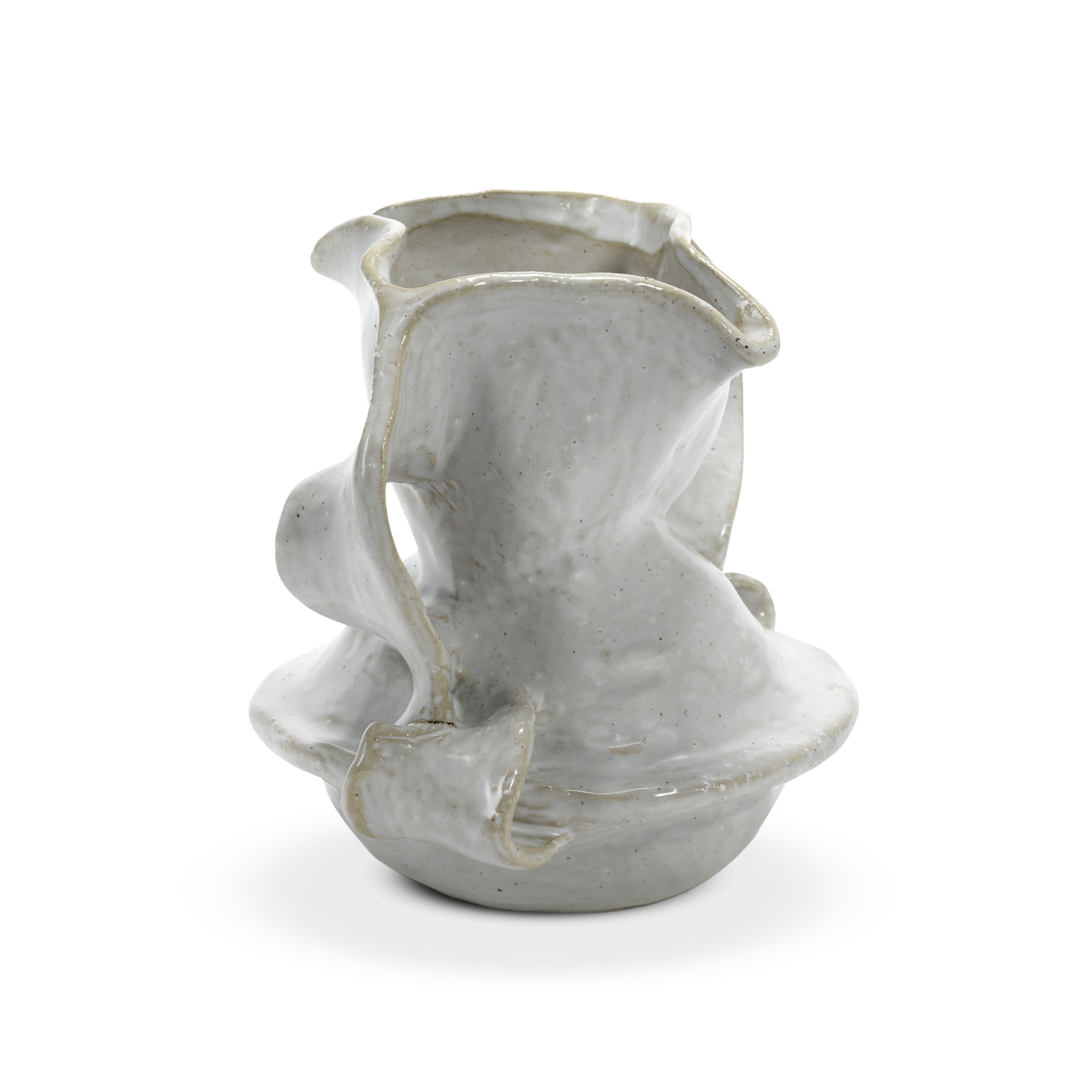 Vase White Rosie 02