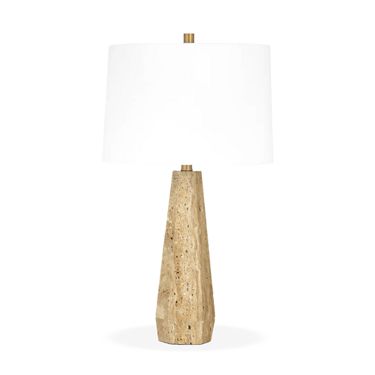 Allen Travertine Table Lamp