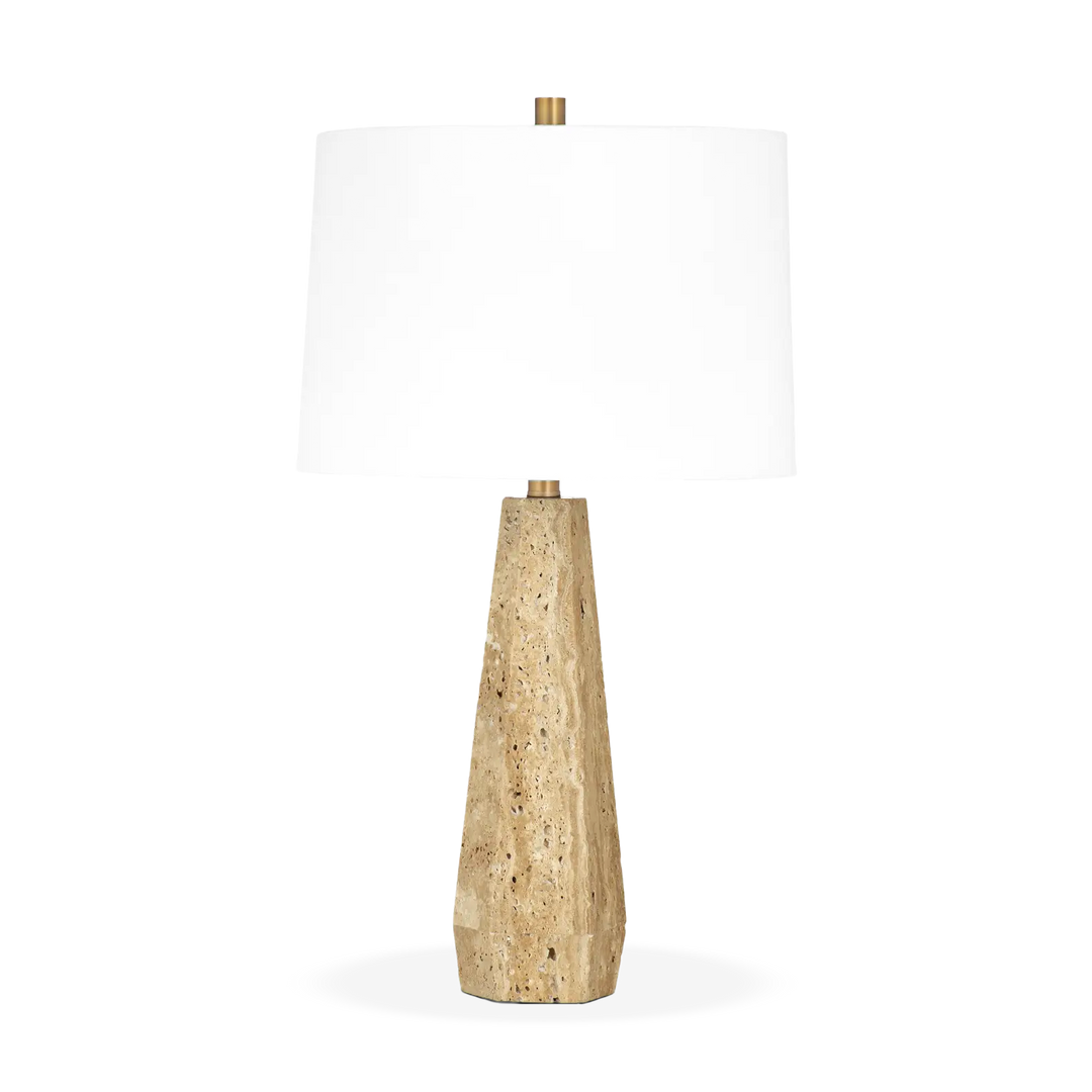Allen Travertine Table Lamp