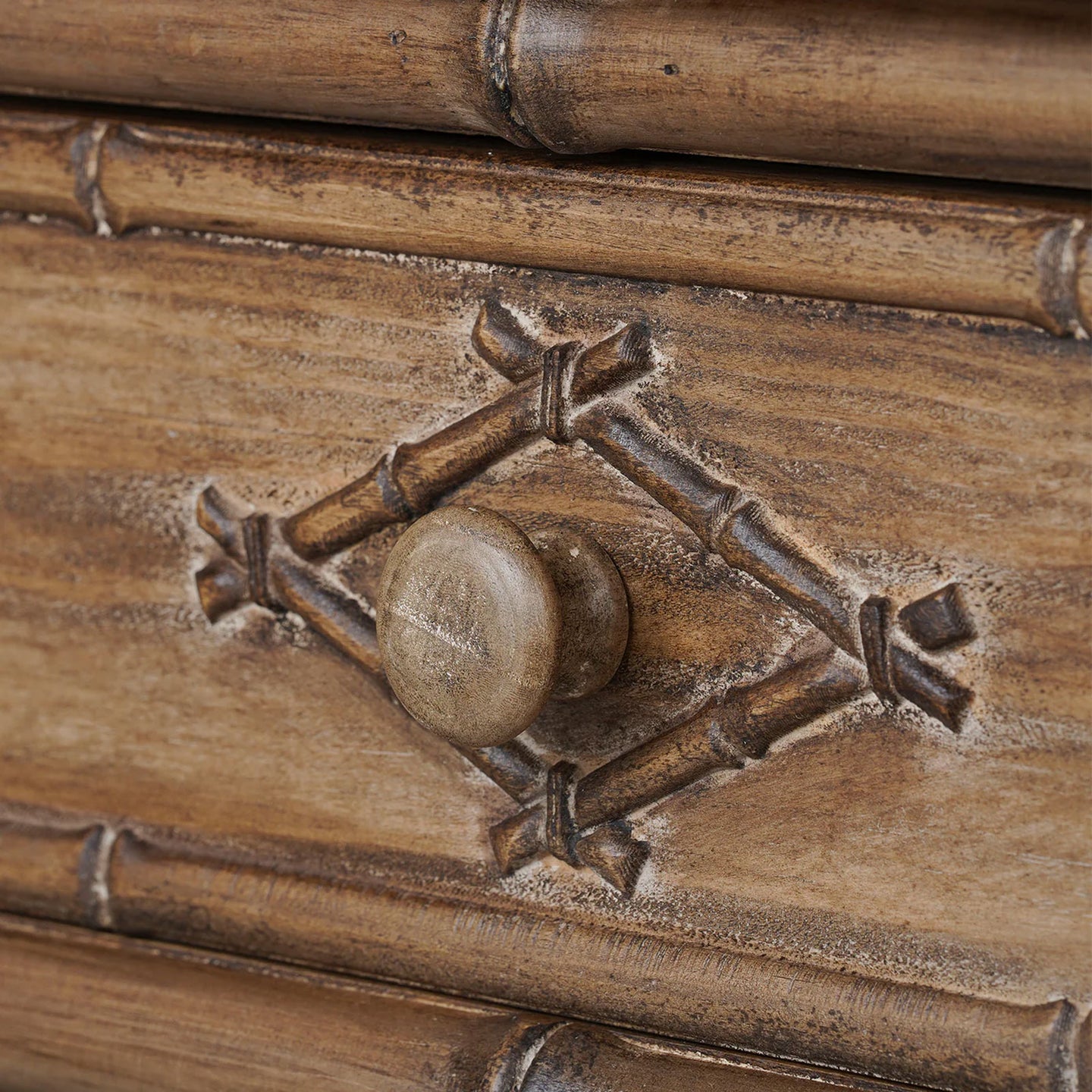 Allison Faux Bamboo Console drawer knob