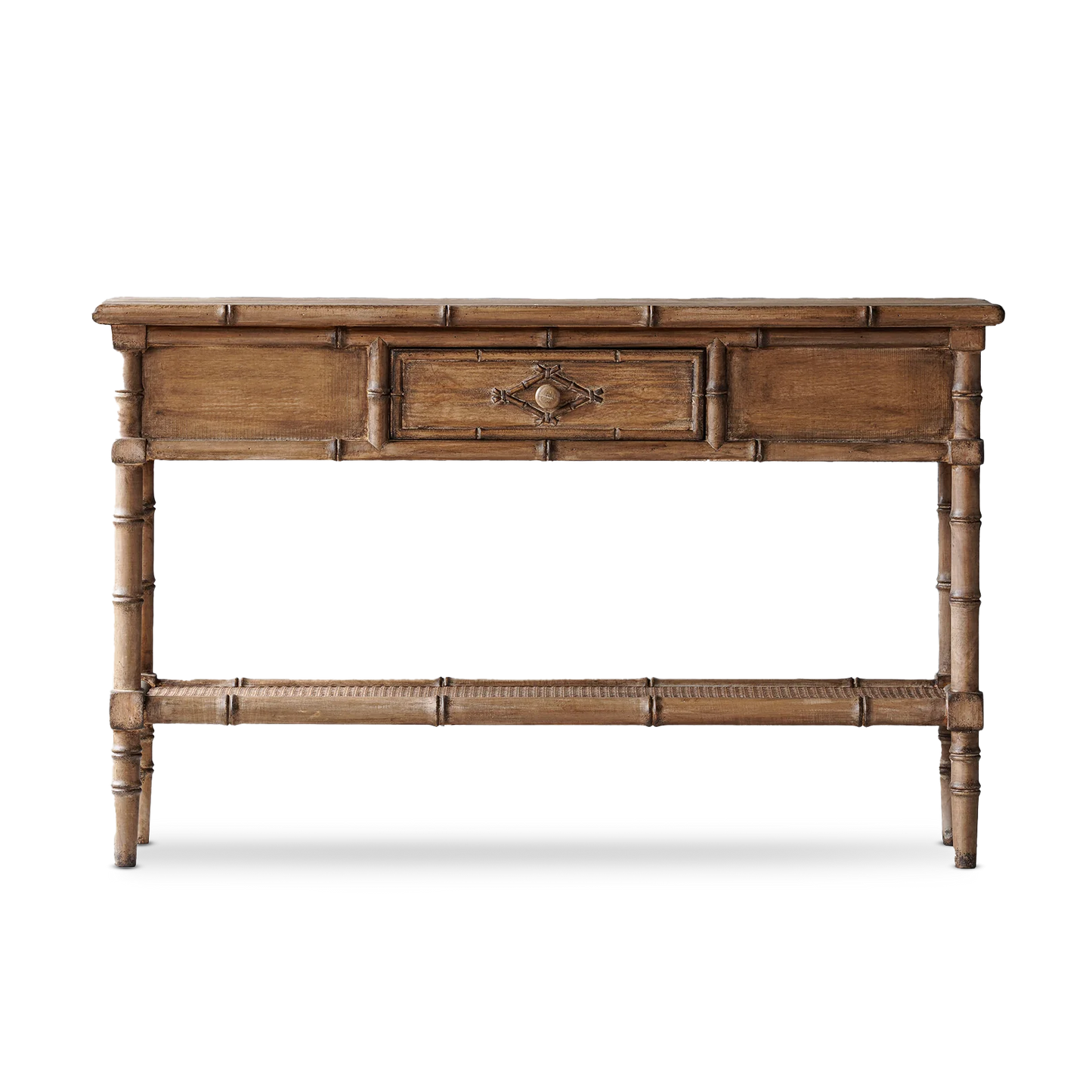Allison Faux Bamboo Console with drawer