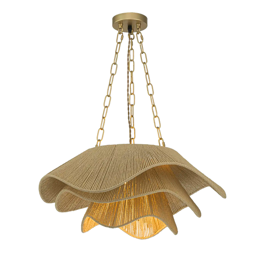 Amy Handwoven Three Tiered Chandelier