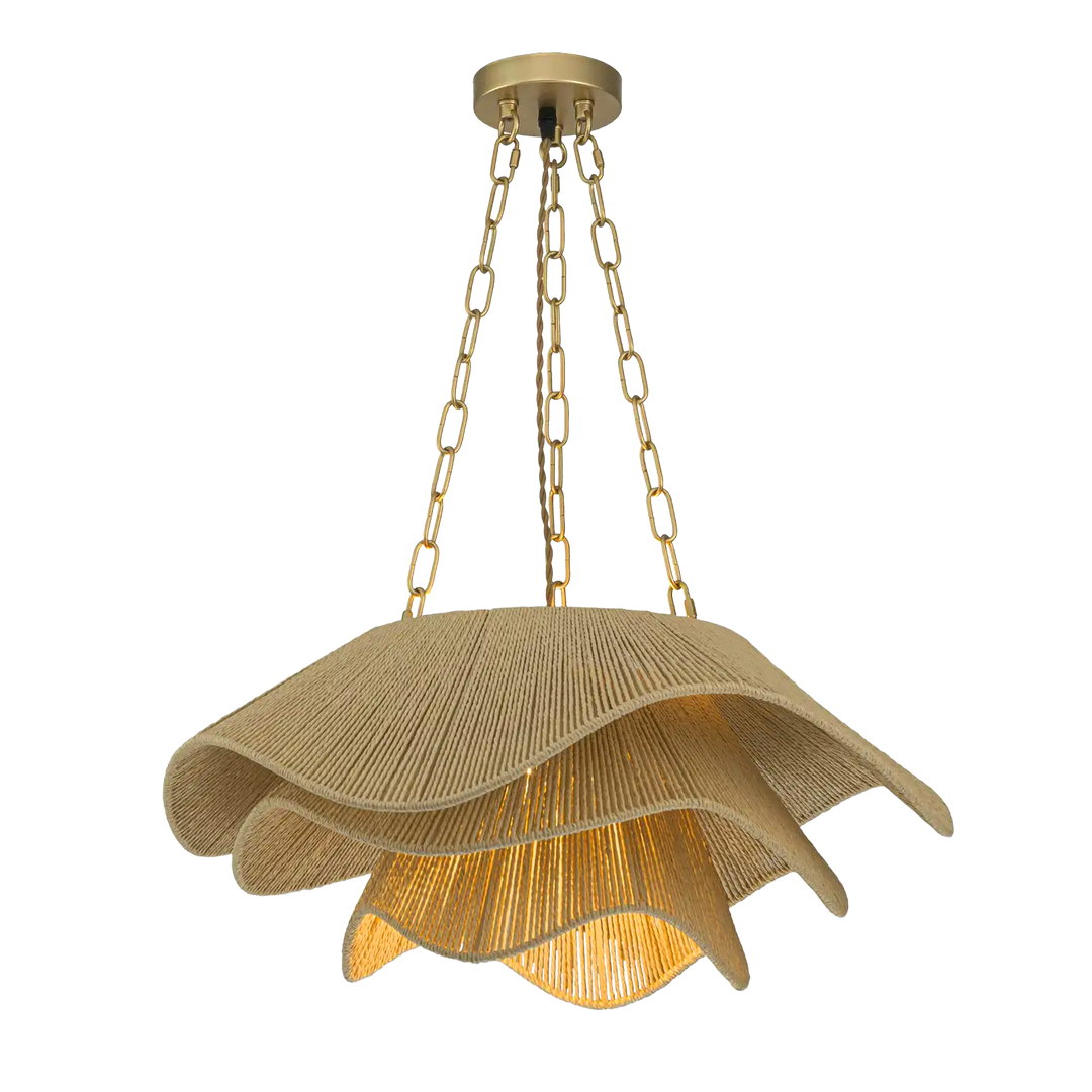 Amy Handwoven Three Tiered Chandelier