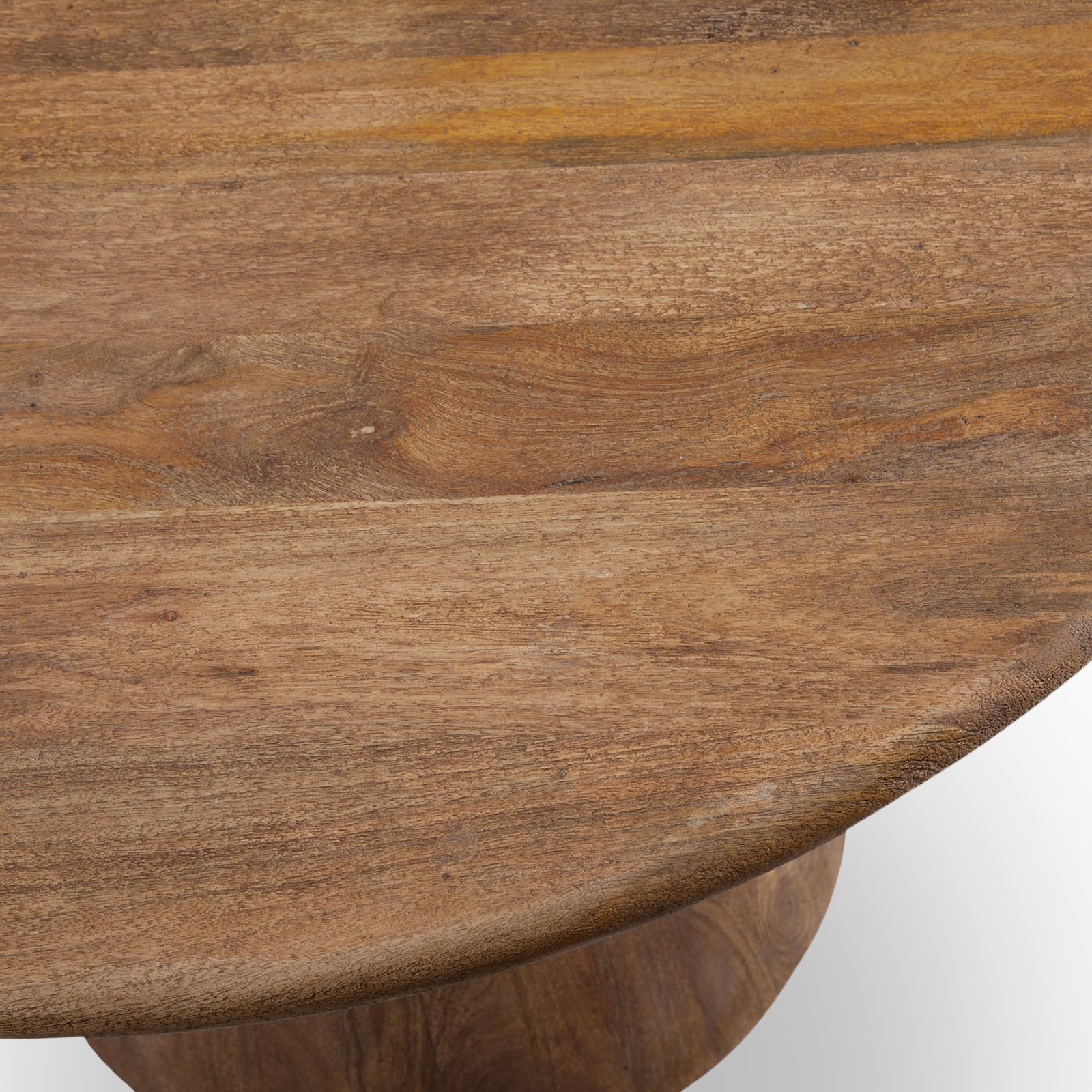 Anthony Round Center Table solid mango wood top