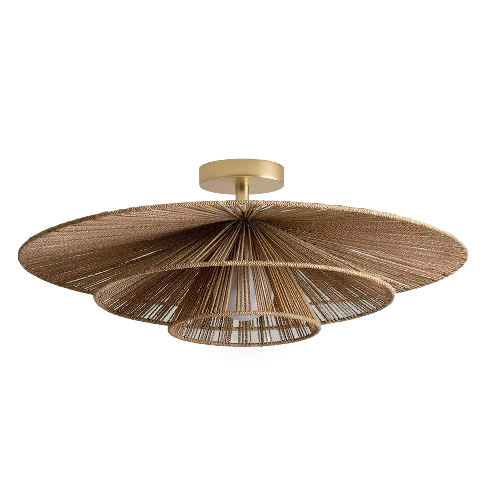 Ashley Jute Rattan Flushmount