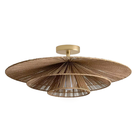 Ashley Jute Rattan Flushmount