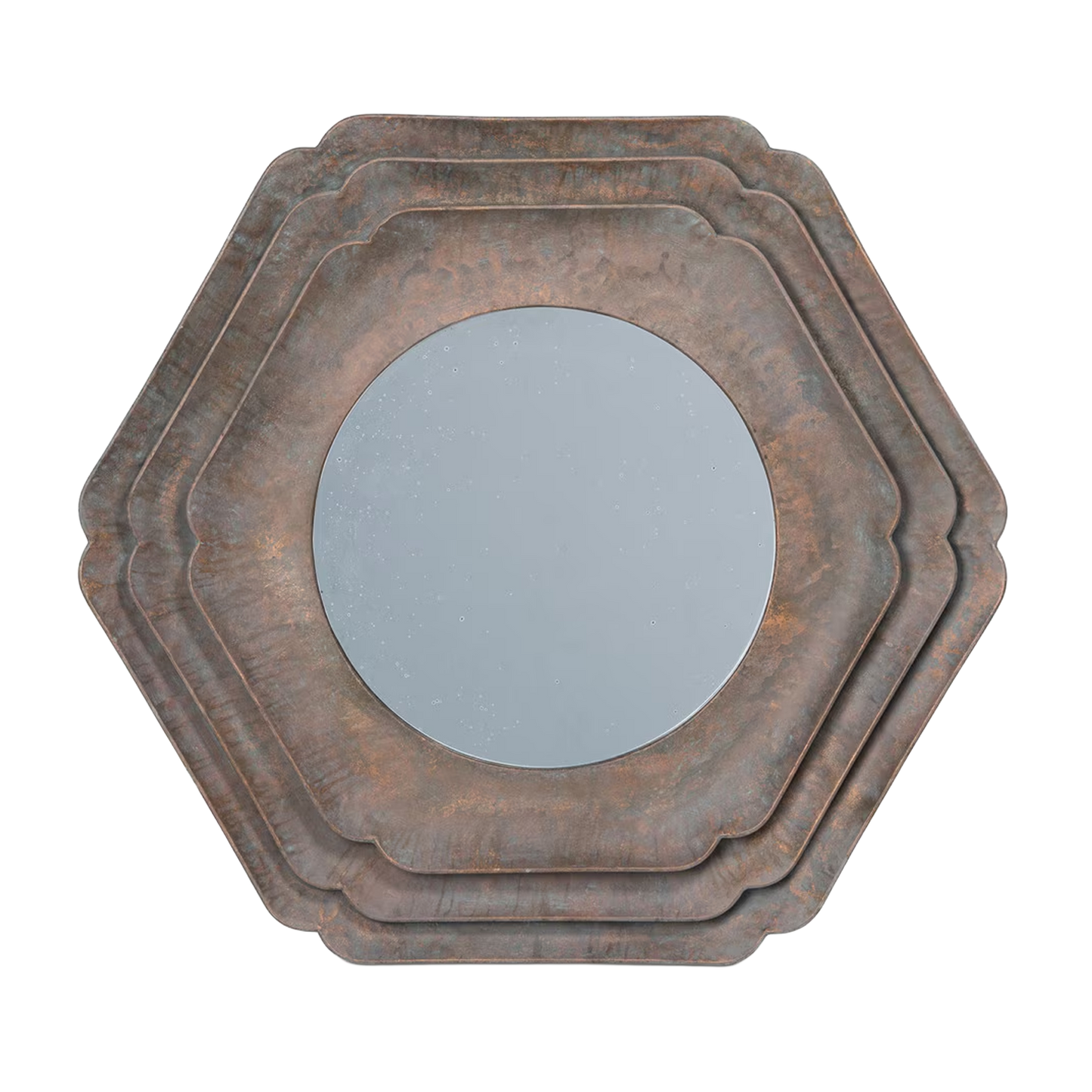Bronze Hex Mirror 
