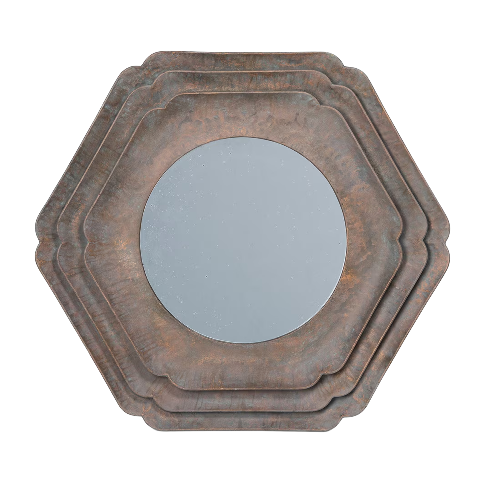 Bronze Hex Mirror 