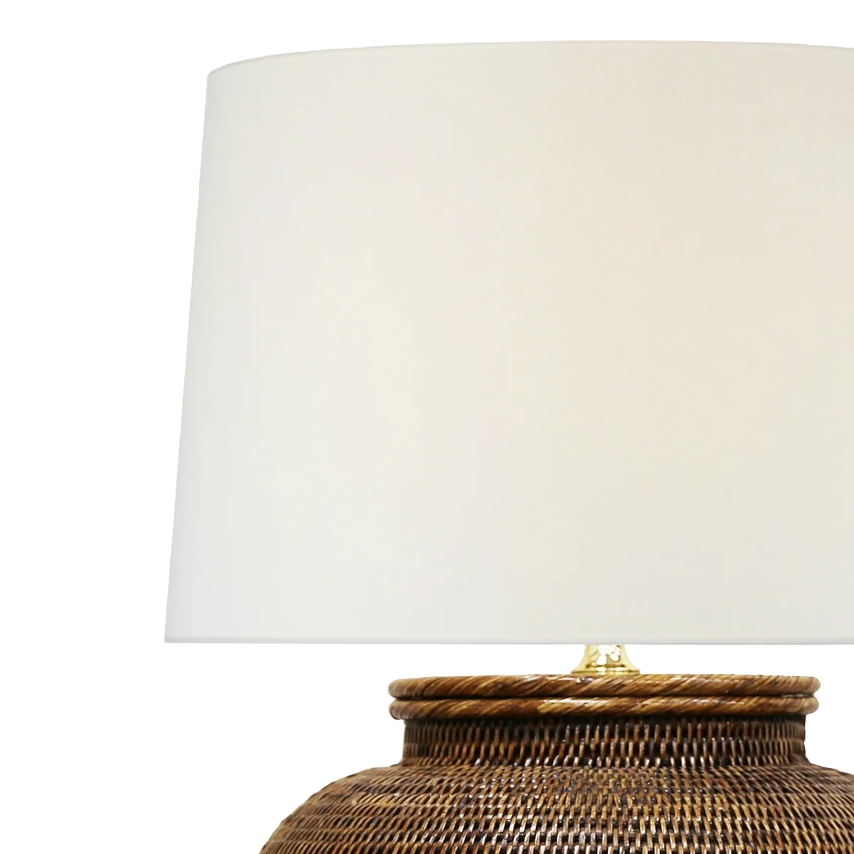 Cape Large Dark Rattan Table Lamp