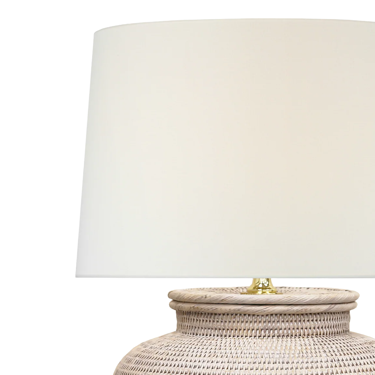 Cape Large Whitewashed Rattan Table Lamp