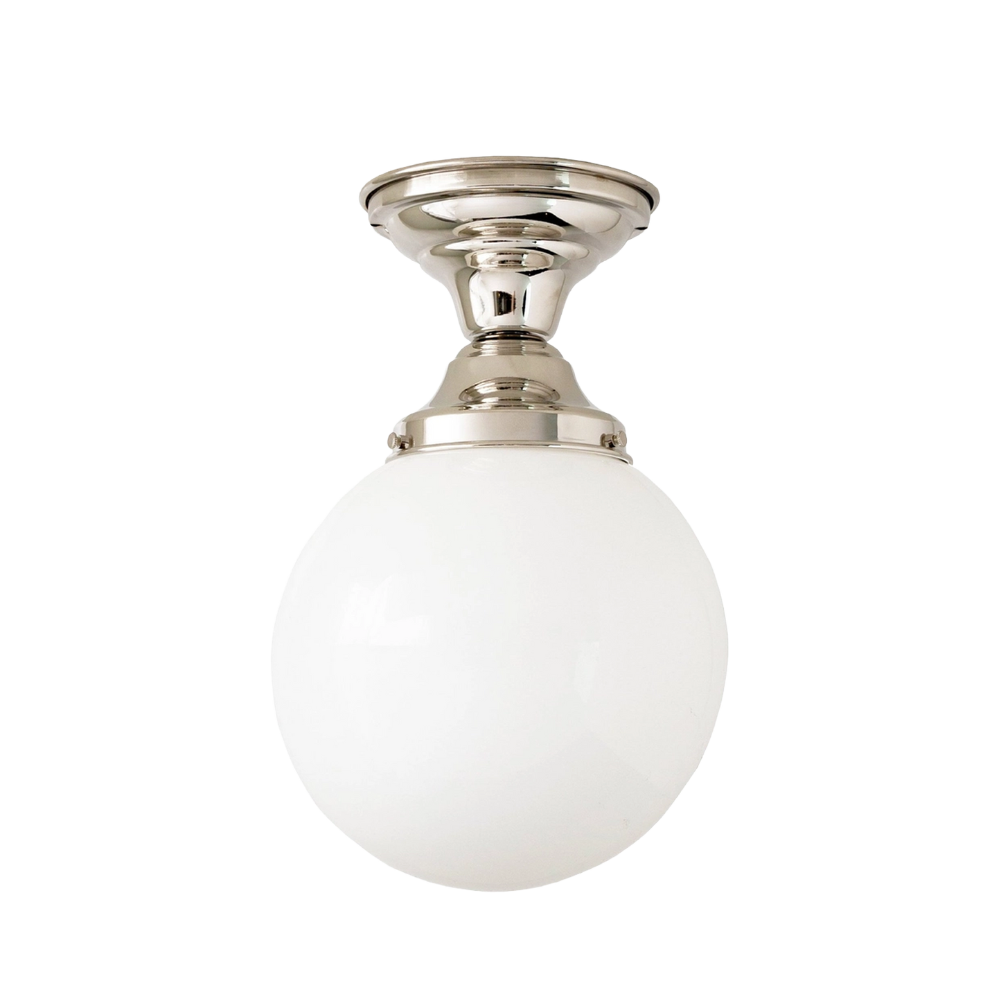 Claire Globe Flushmount Polished Nickel