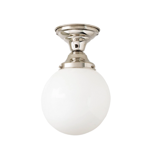Claire Globe Flushmount Polished Nickel