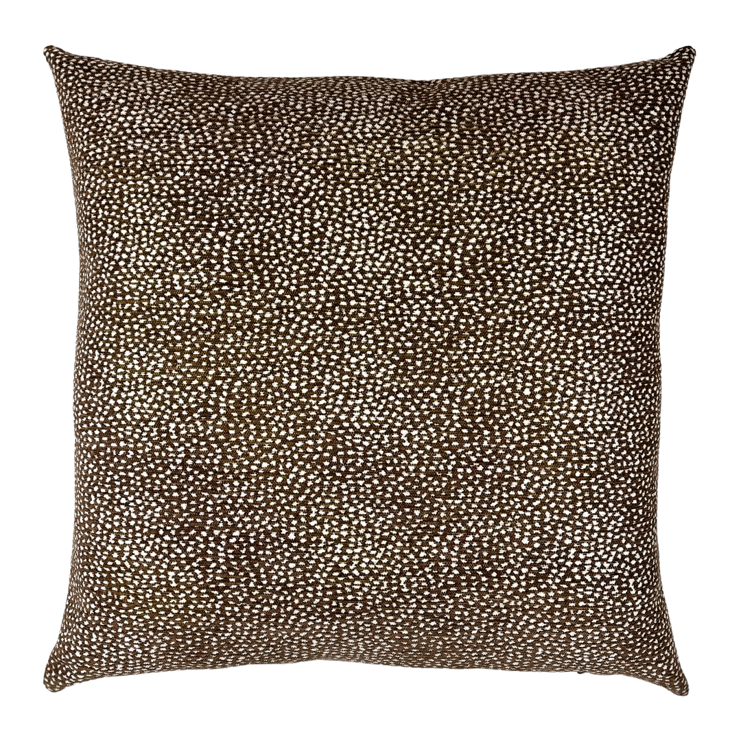 Colleen Dark Animal Print Pillow dark brown