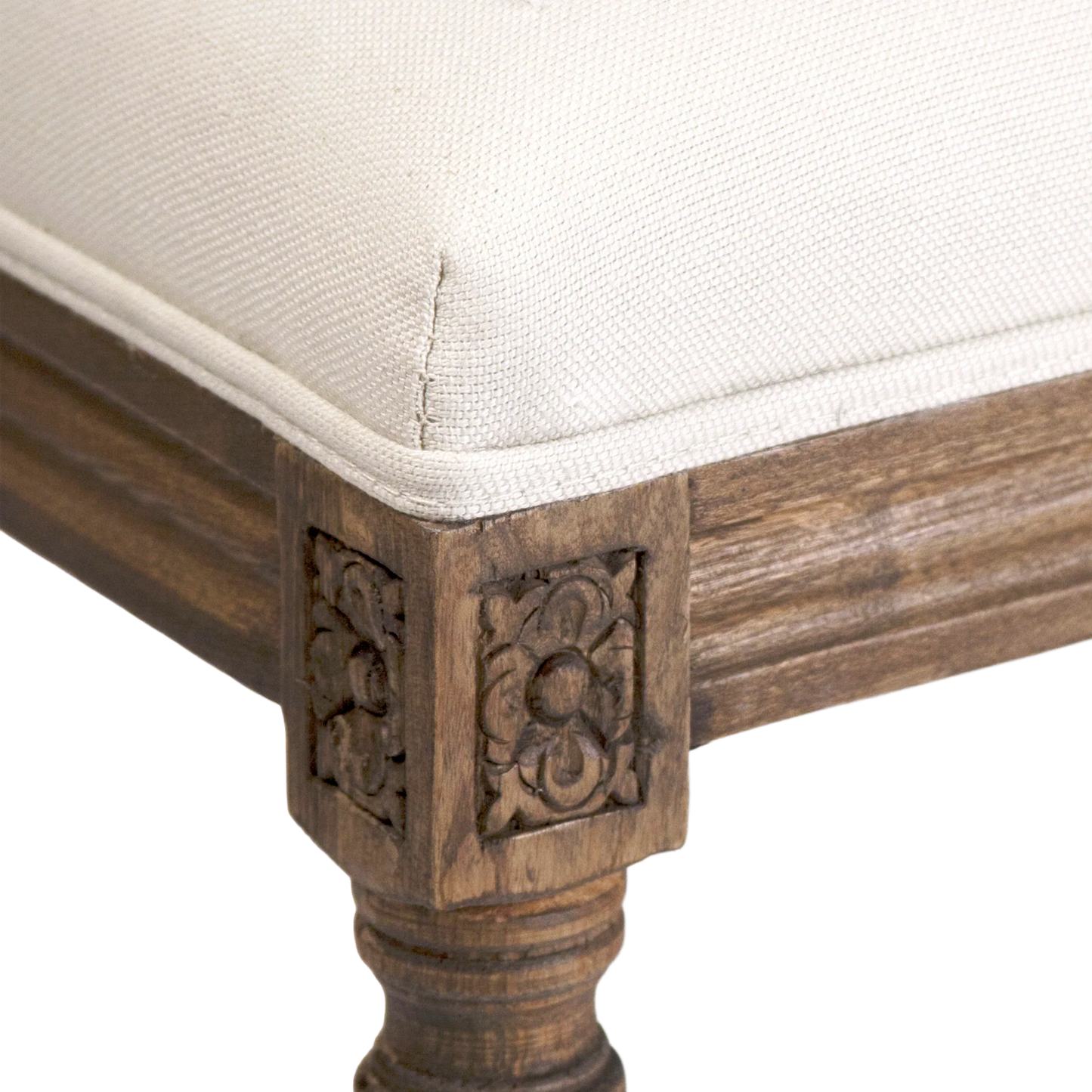 Conner Linen Bench corner 