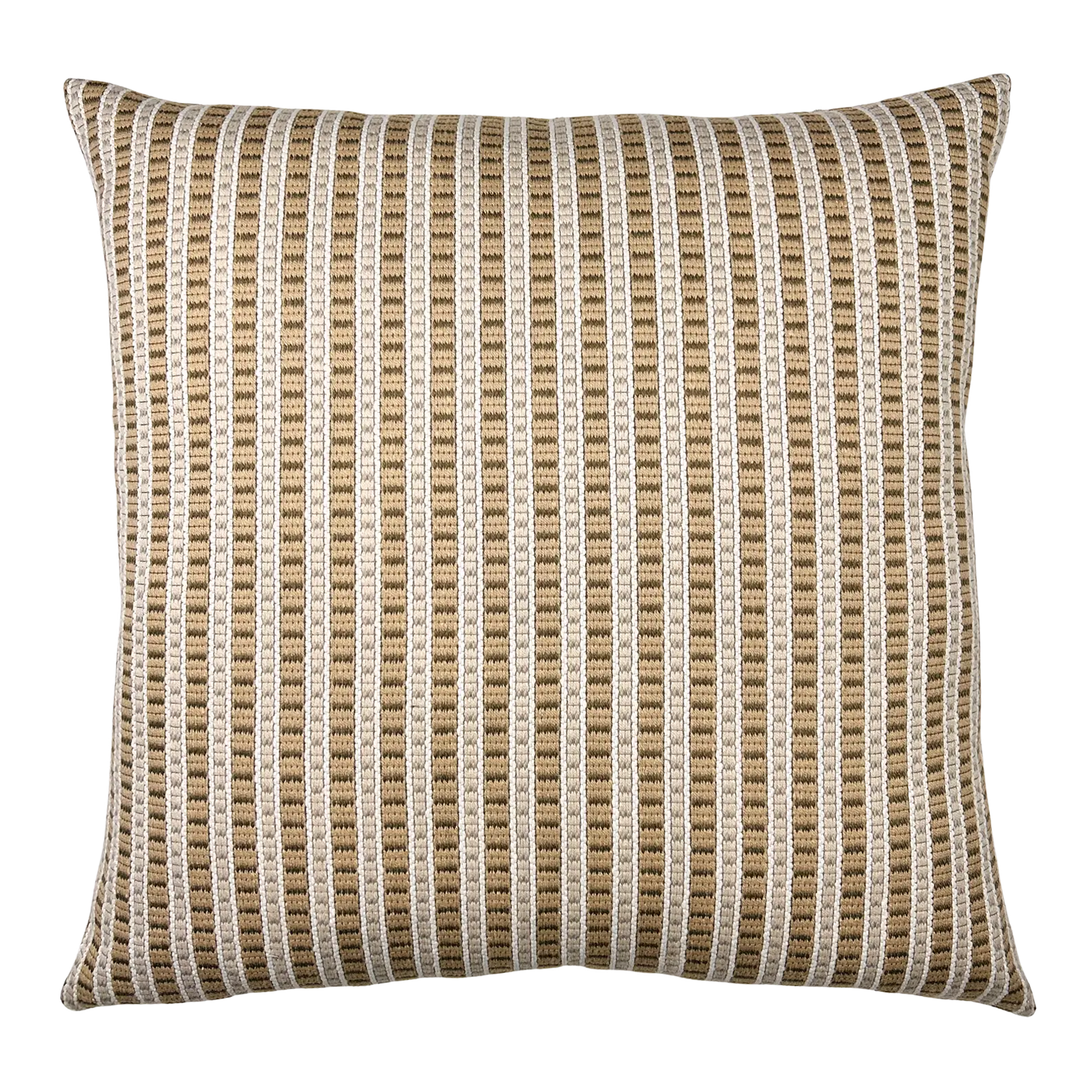 Conroy Truffle Striped Pillow