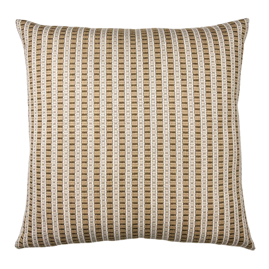 Conroy Truffle Striped Pillow