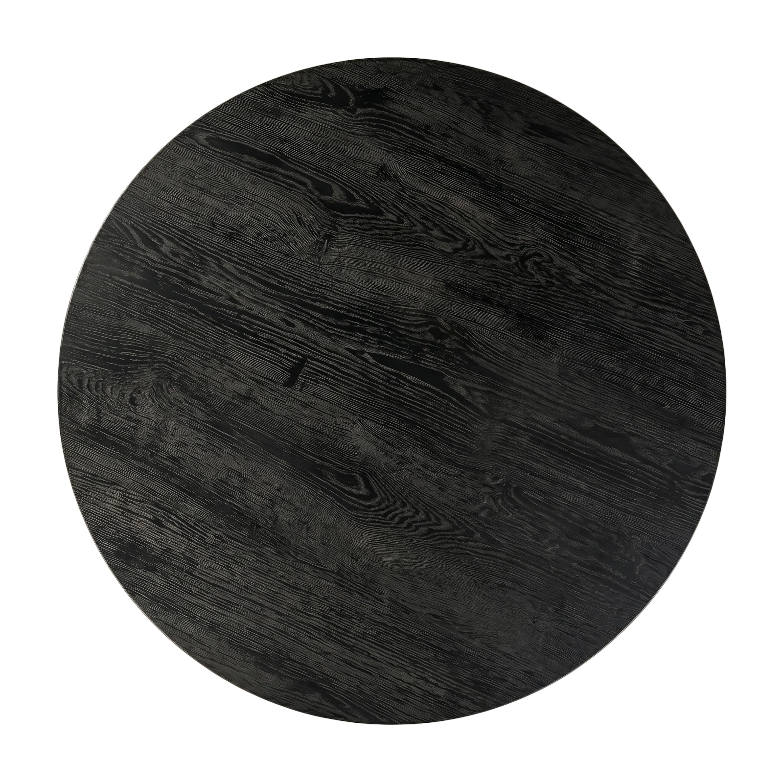 Curtis Round Dining Table black wood 59" top