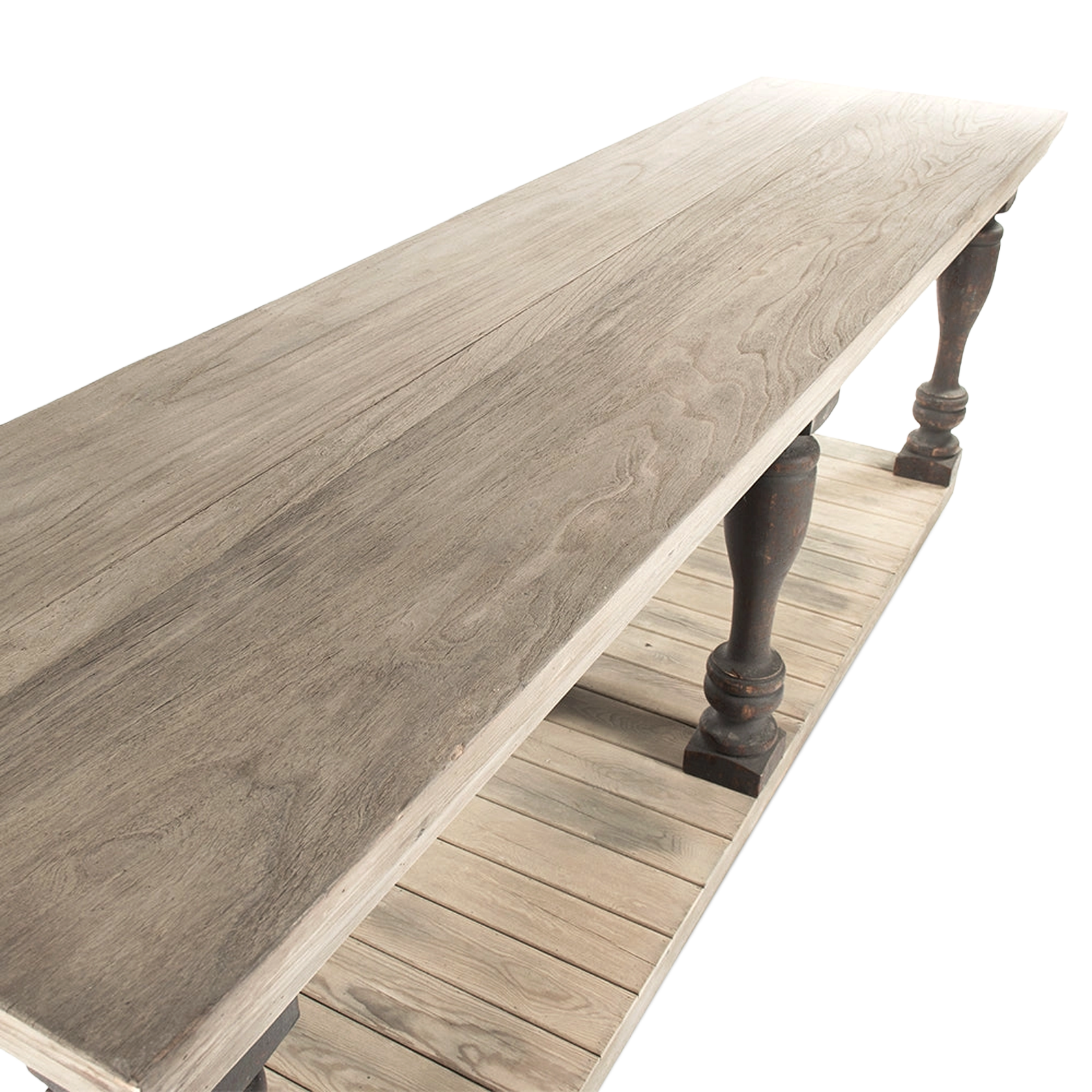 Daniel Extra Long Console Table solid pine wood top