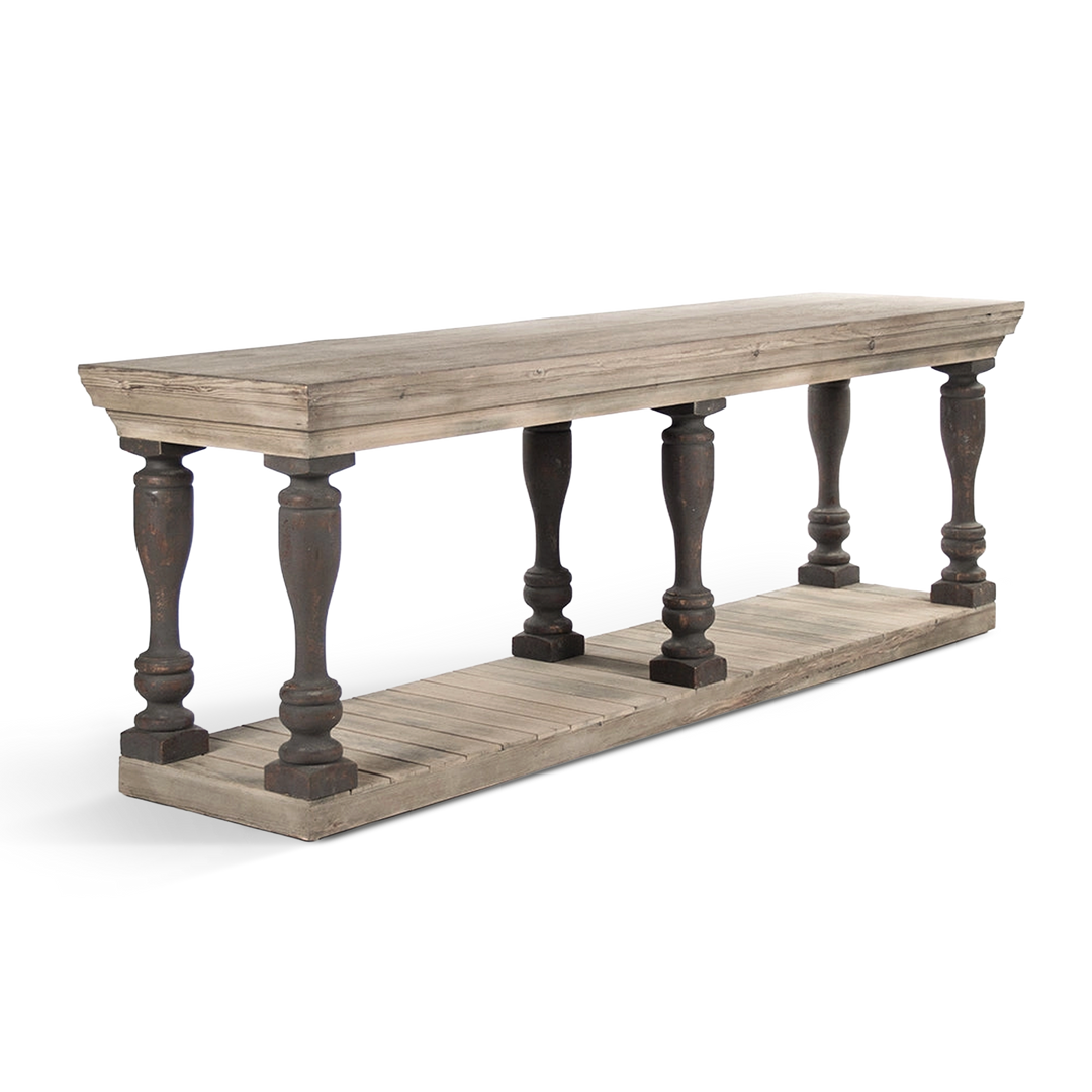 Daniel Extra Long Console Table solid pine wood