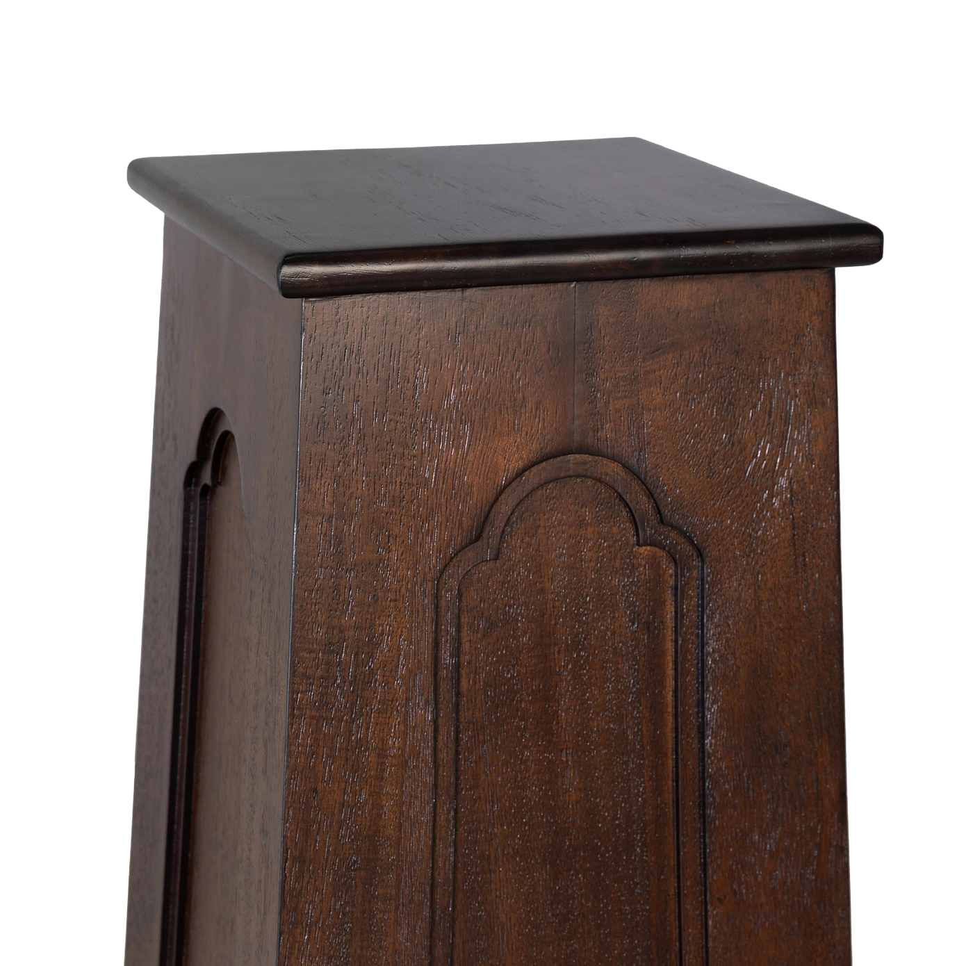 Dark Wood Pedestal