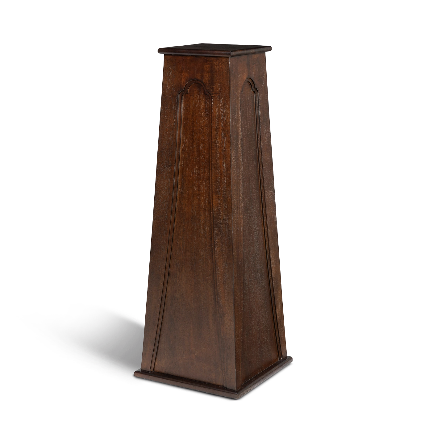 Dark Wood Pedestal
