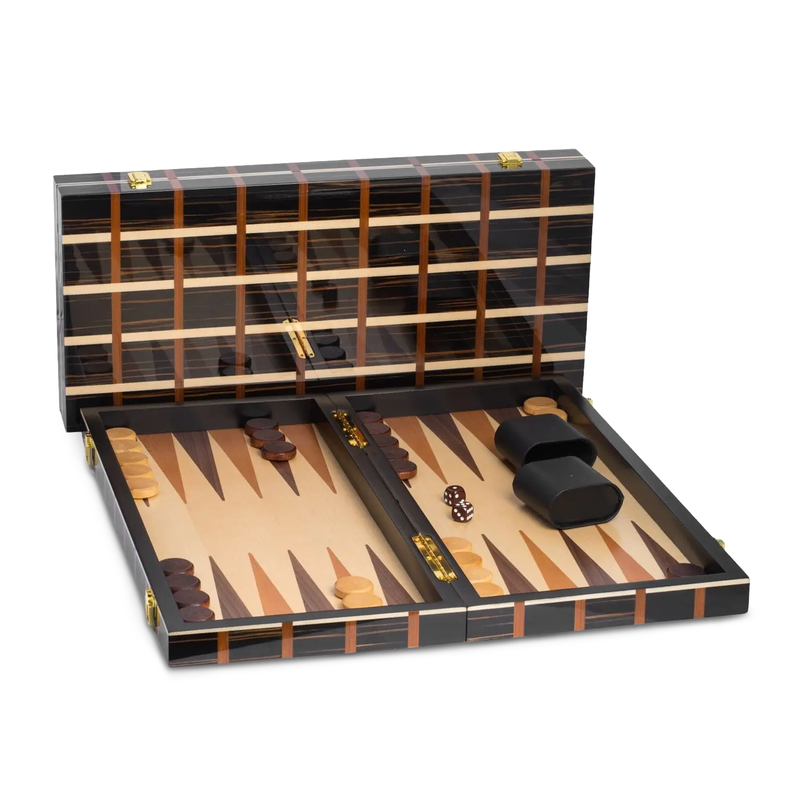 Ebony Backgammon Set