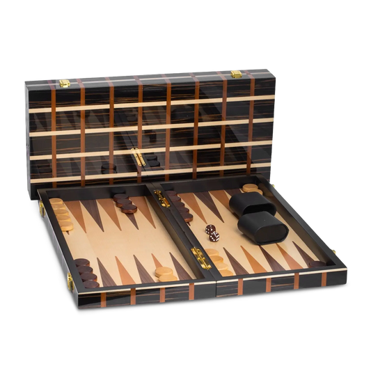 Ebony Backgammon Set
