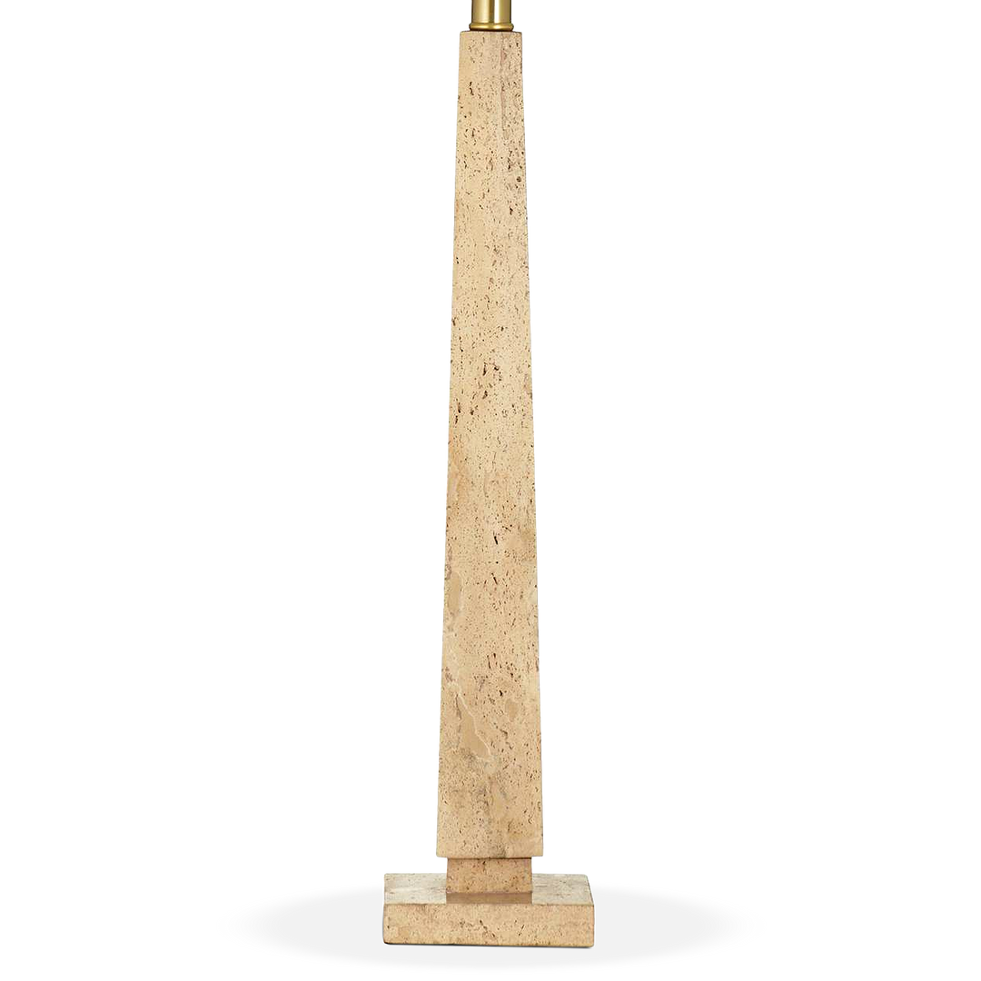Eli Travertine Bistro Table Lamp