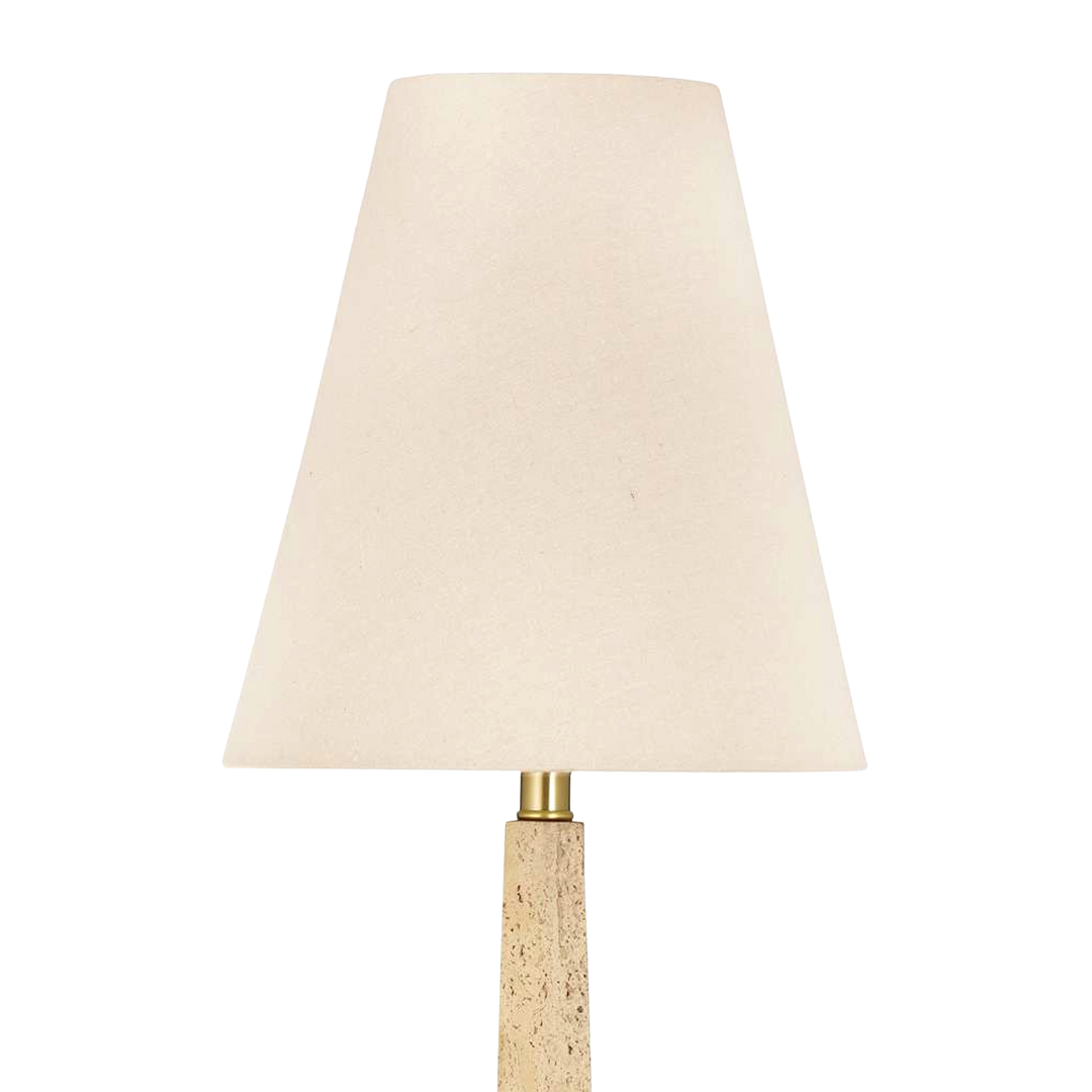 Eli Travertine Bistro Table Lamp