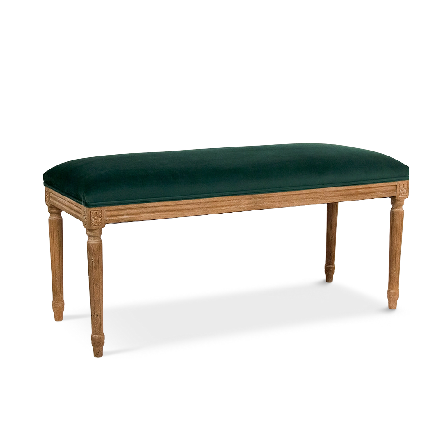 Emily Green Velvet Bench
