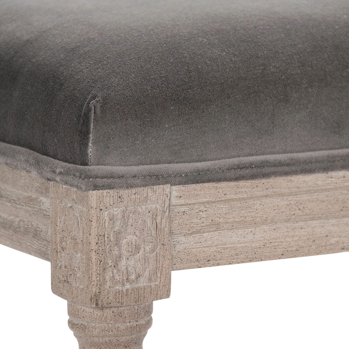 Emily Velvet Bench detail