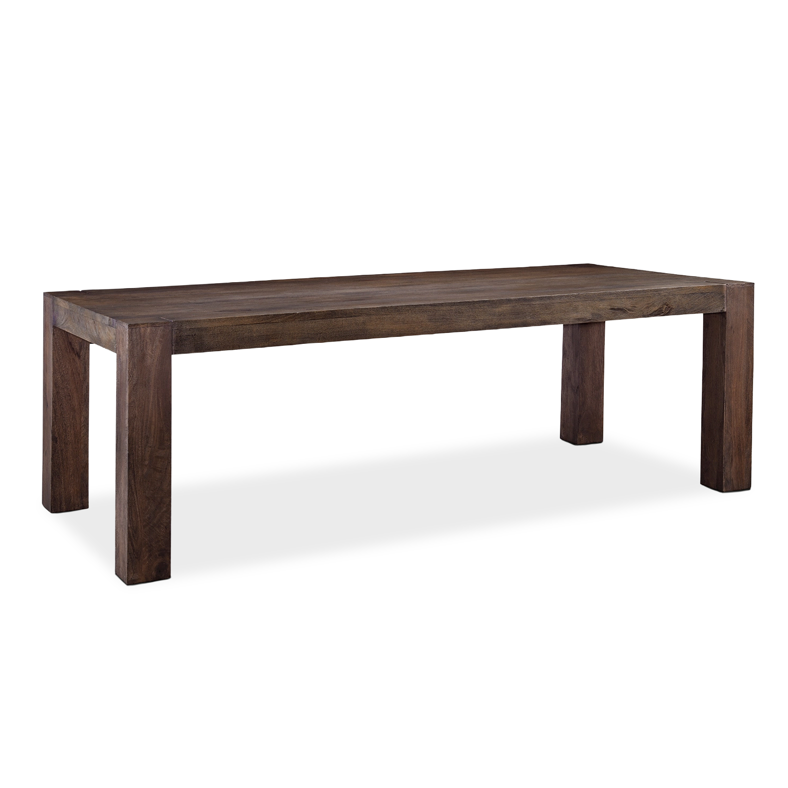 Evan Rectangular Dining Table dark wood