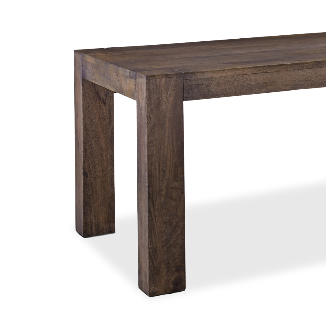 Evan Rectangular Dining Table corner dark wood