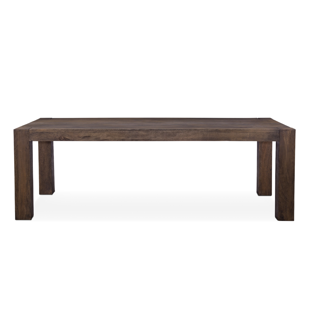 Evan Rectangular Dining Table dark wood