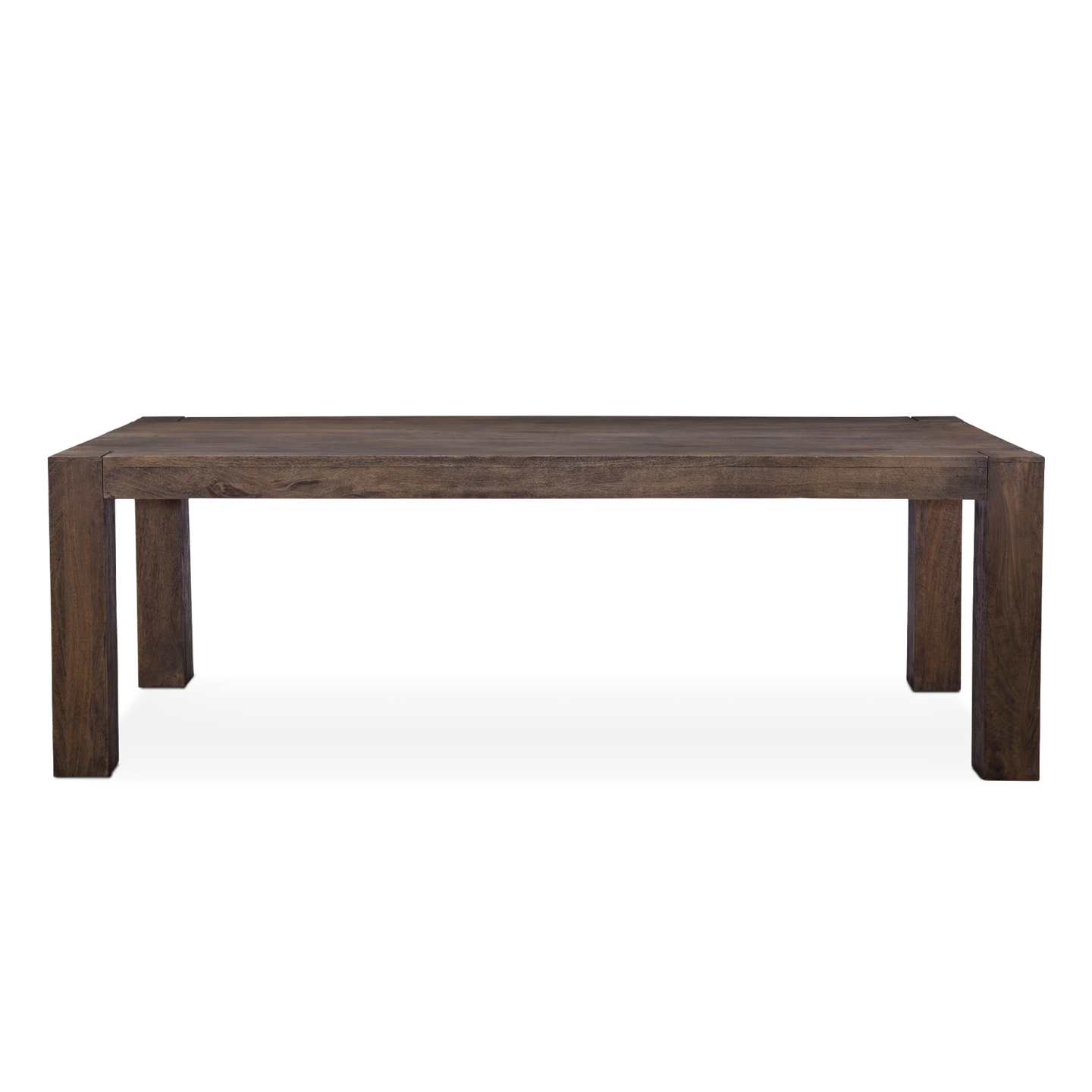 Evan Rectangular Dining Table dark wood