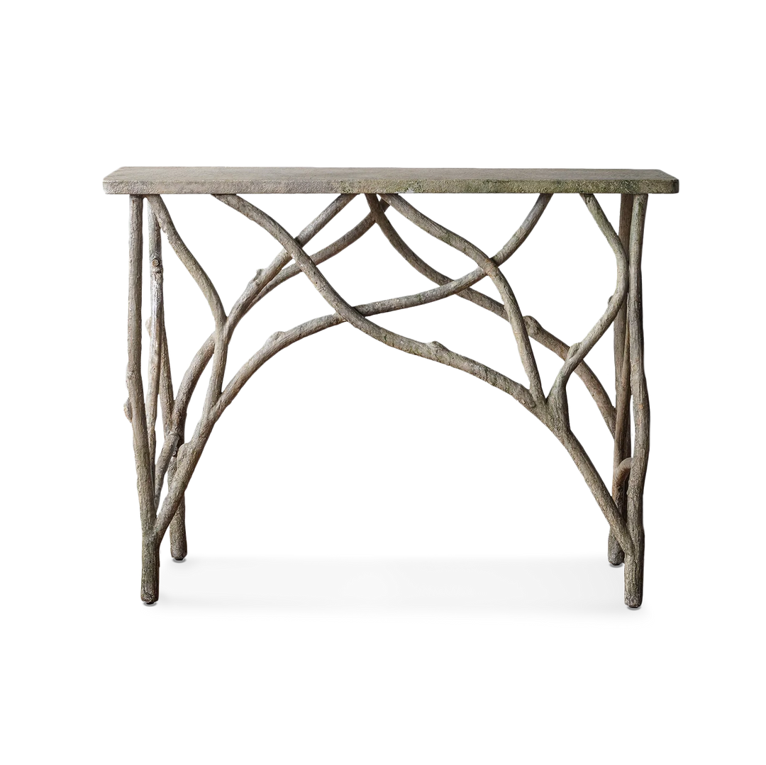 Faux Bois Console Table