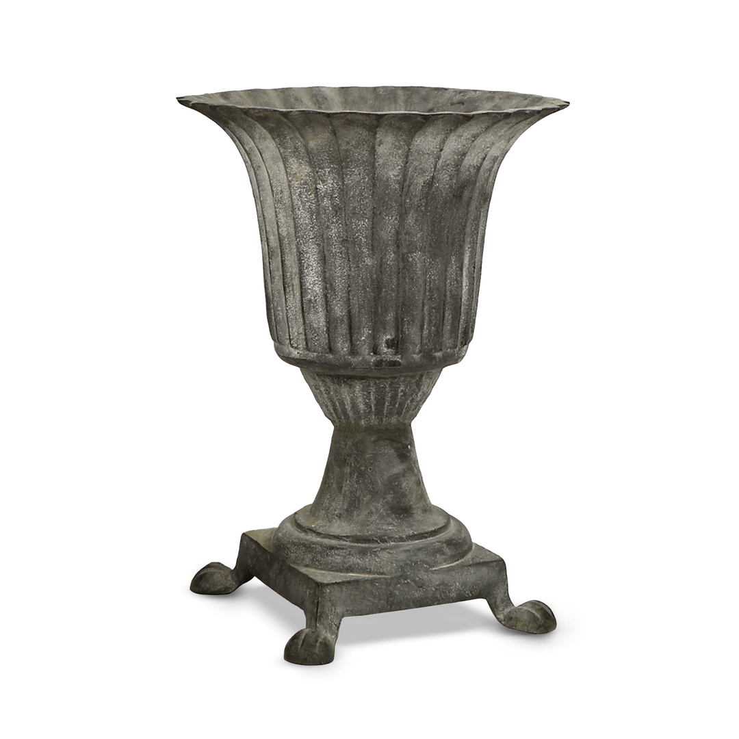 Footed Iron Urn Side