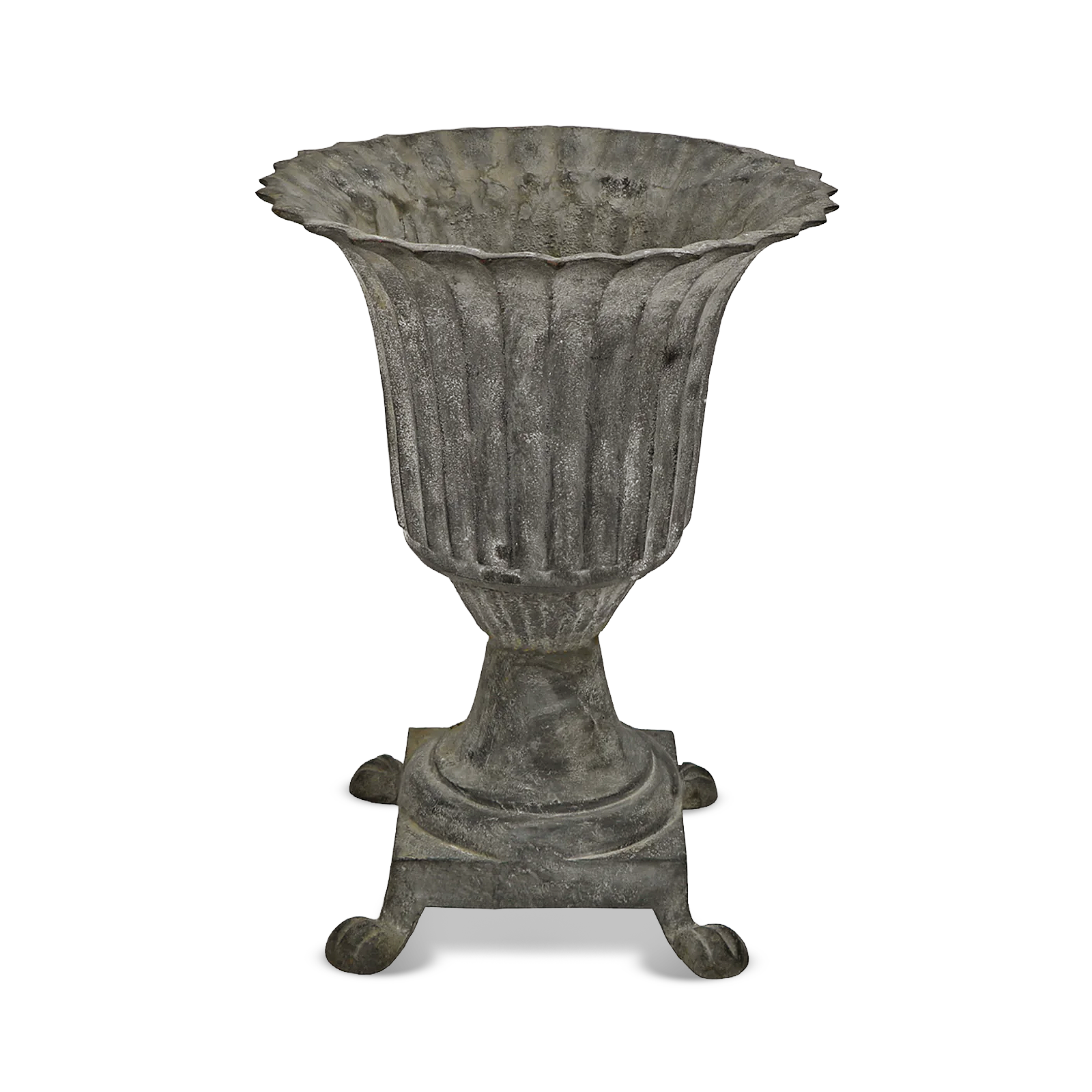 Footed Iron Urn