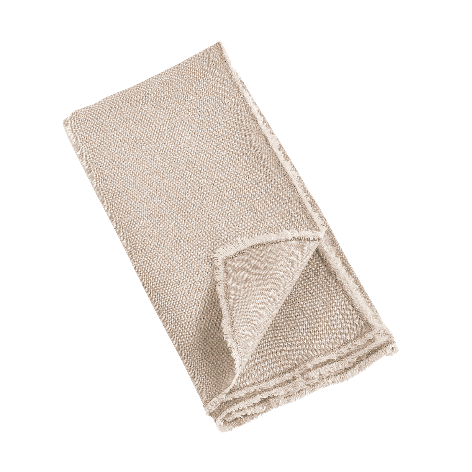 Fringed Stonewashed Napkin Set - Natural