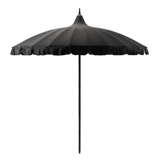black fringe patio umbrella Garden Umbrella with Fringe