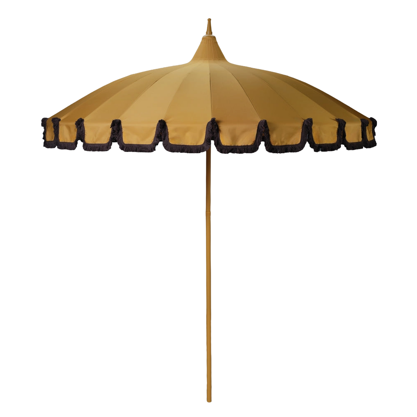 Garden Umbrella with Fringe - Mustard