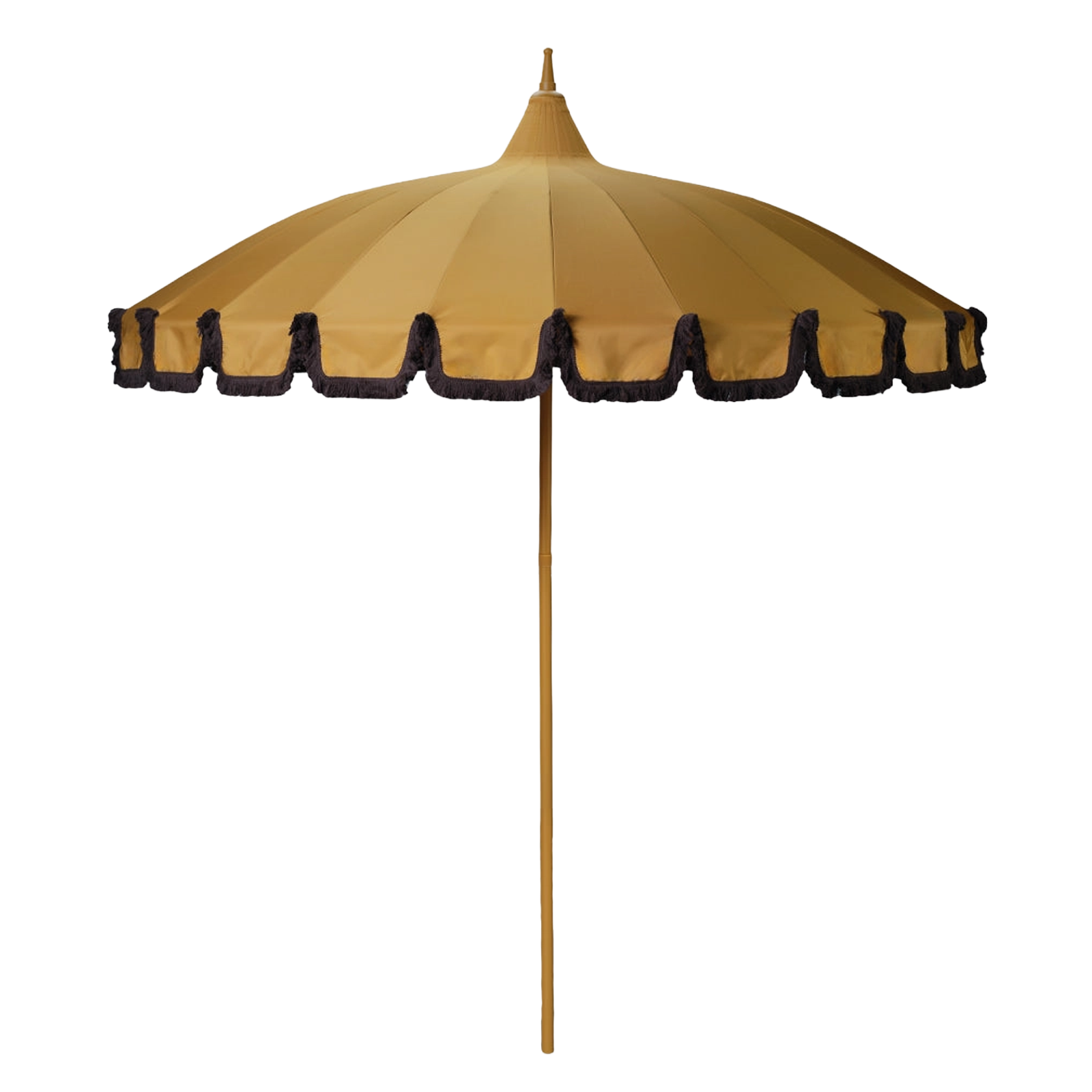 Garden Umbrella with Fringe - Mustard