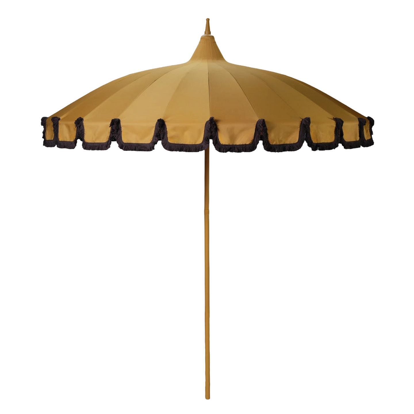 Garden Umbrella with Fringe - Mustard