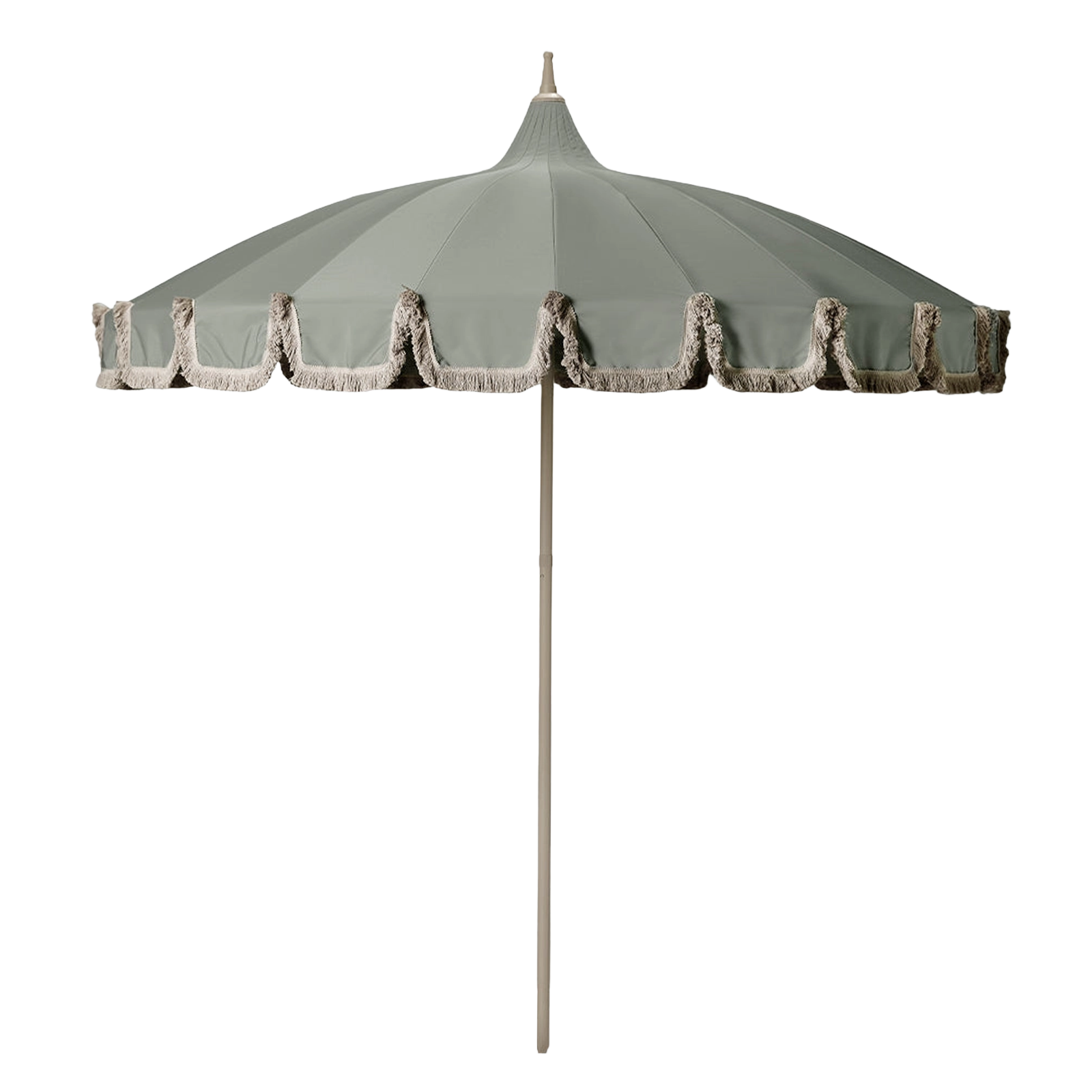 Garden Umbrella with Fringe Sage