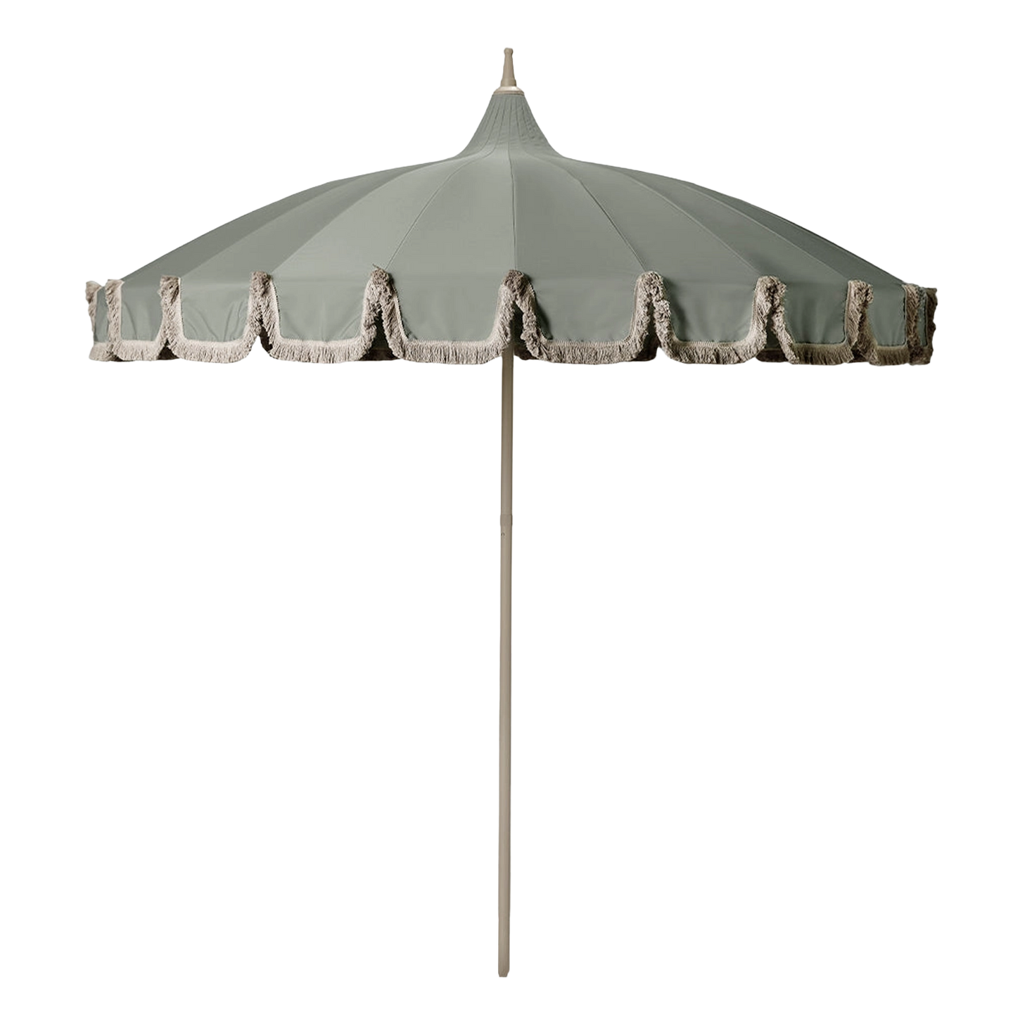 Garden Umbrella with Fringe Sage