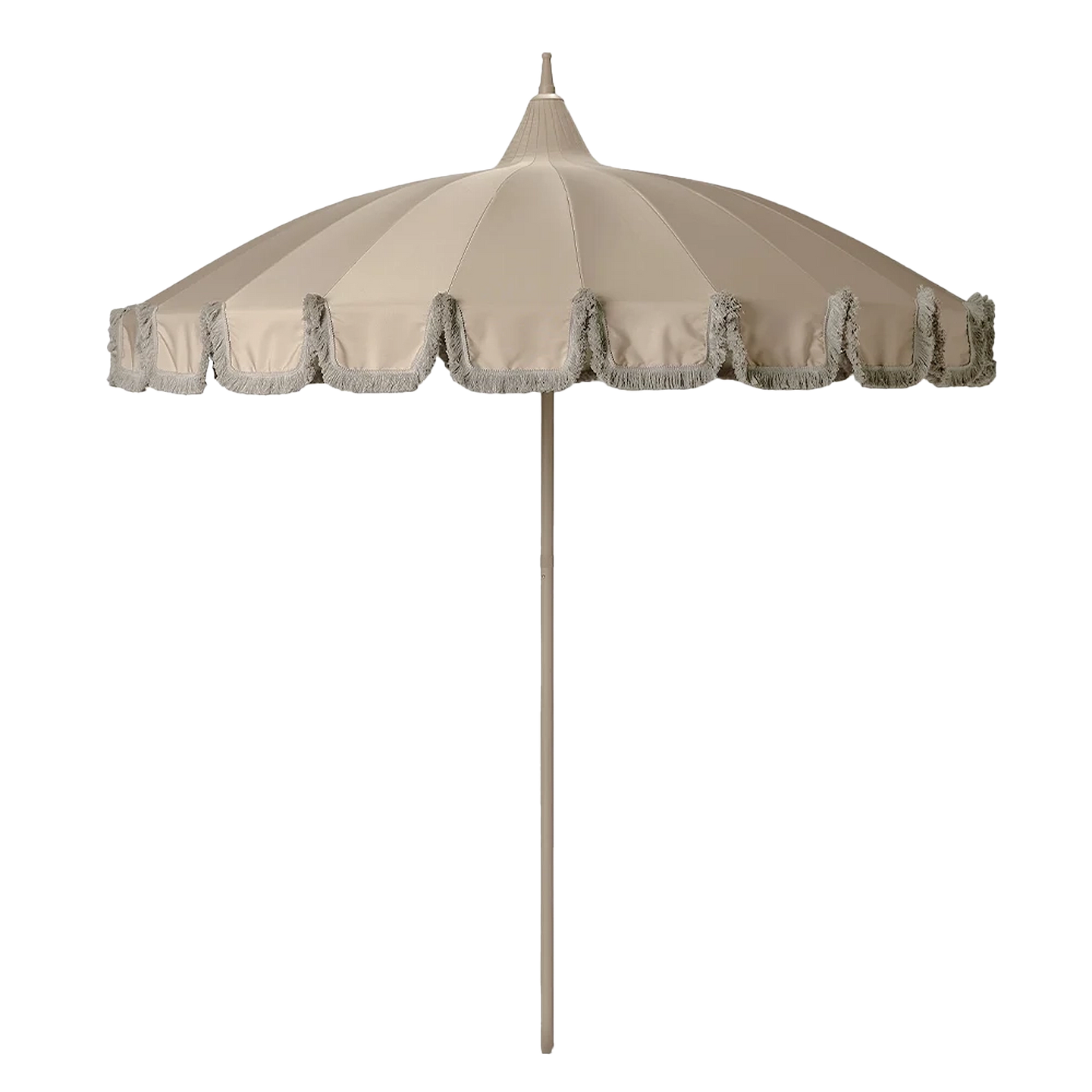 Garden Umbrella with Fringe - Stone